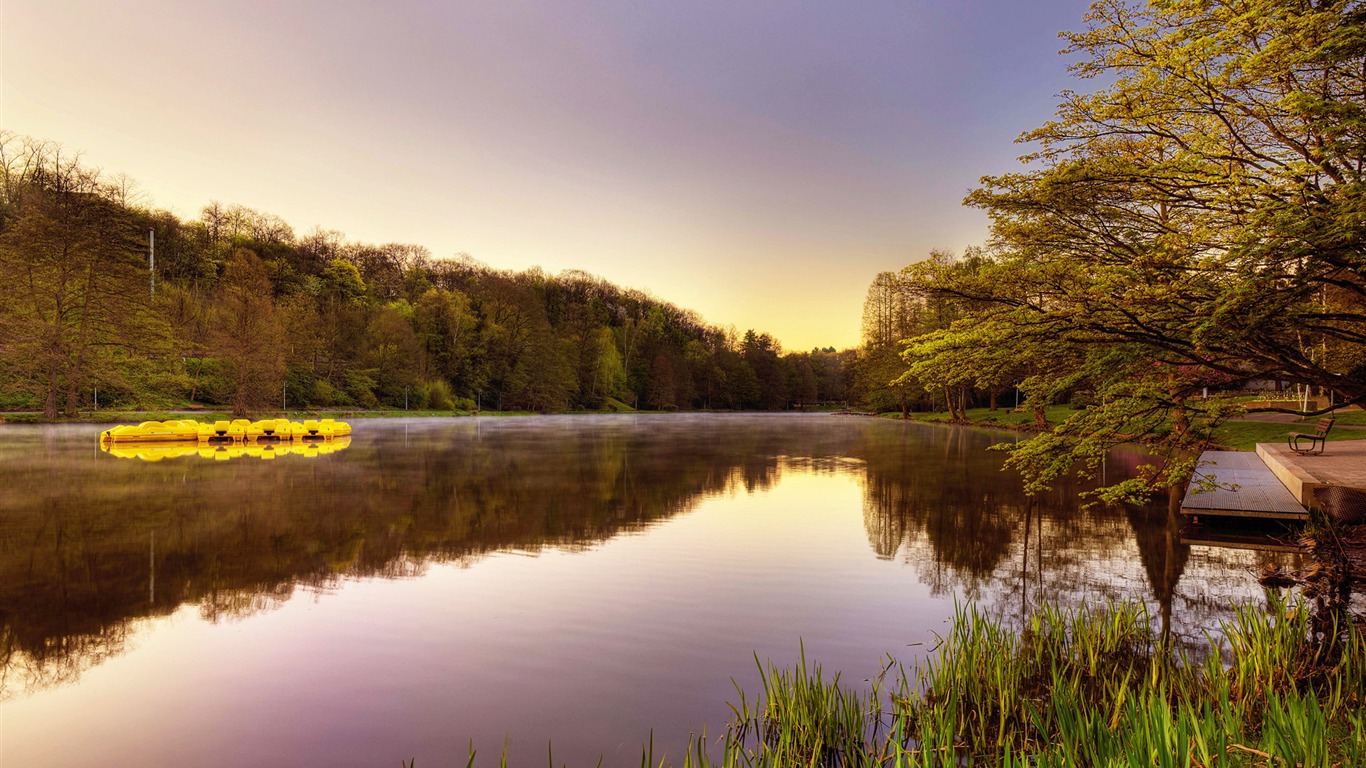 Saar River - fondos de escritorio de paisajes Saarbrucken Alemania