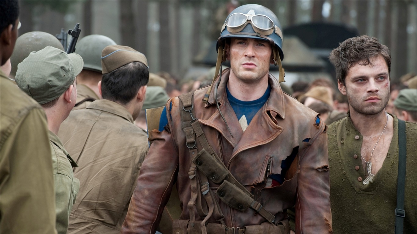 Capitán América y Bucky Barnes-Capitán América-El primer fondo de pantalla de Avenger HD Movie 23