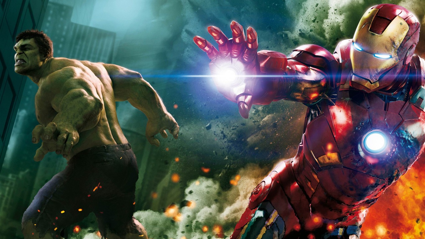 Hulk and Ironman-The Avengers 2012 Fondos de pantalla HD