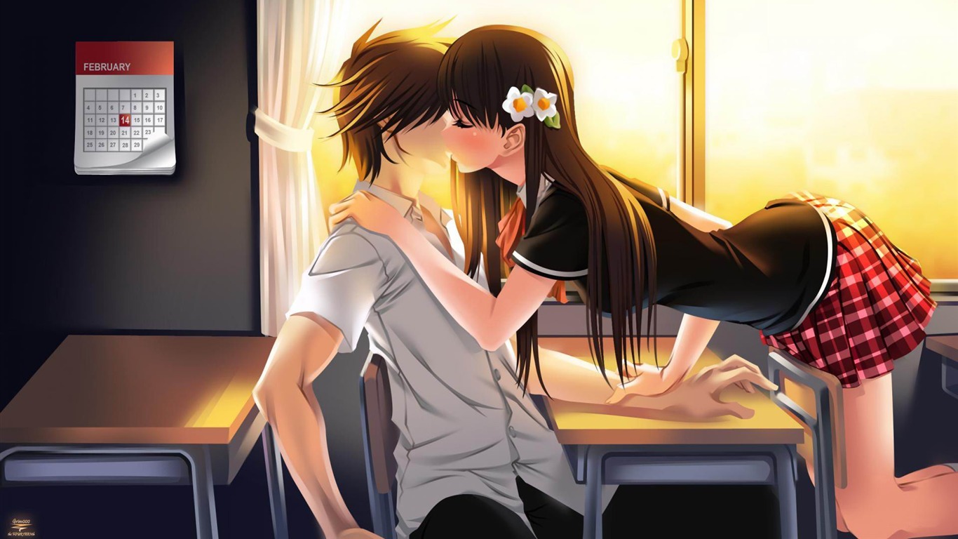 Cute Anime Couple Picture Fondos de Escritorio