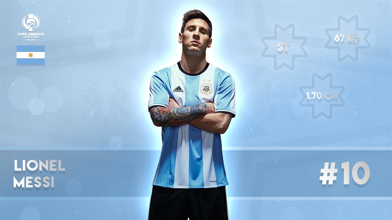 Papel de Parede da Copa América Lionel Messi-Player