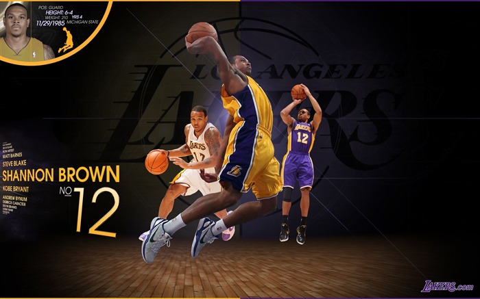 2010-11賽季NBA洛杉磯湖人隊壁紙shannon brown 查看次數:15212