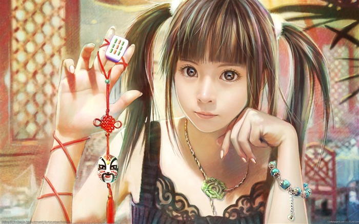 Fantasy-CG-Character-wallpaper-i-chen-lin-03-Majiang-Girl Vues:33491