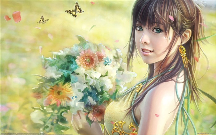 Fantasy-CG-Character-wallpaper-i-chen-lin-04-Printemps-Girl Vues:31372