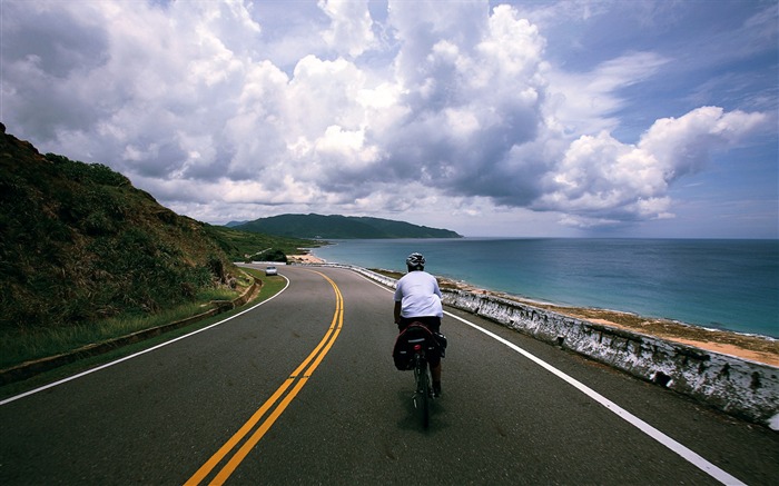 Vélo autour de l'île de Taiwan grenouille record Wallpaper photo pleine Grande Vues:40893