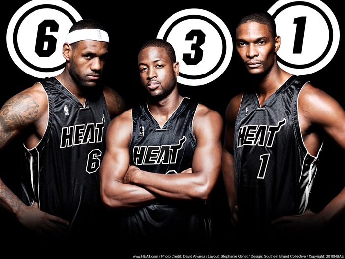 Miami Heat wallpaper1011 JamesWadeBosh0 Views:14175