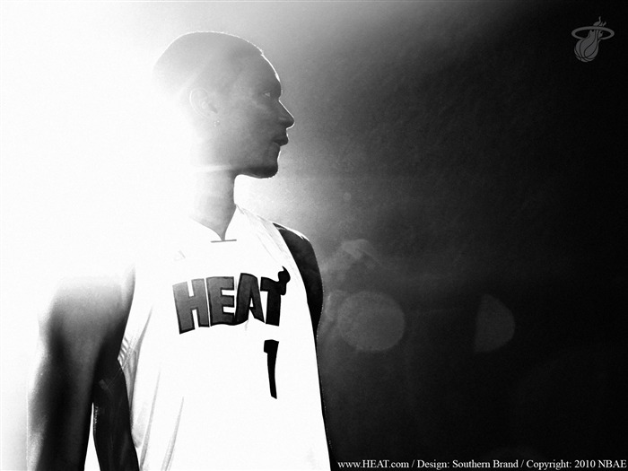 NBA Miami Heat wallpaper10-11 bosh1 Visualizações:13632