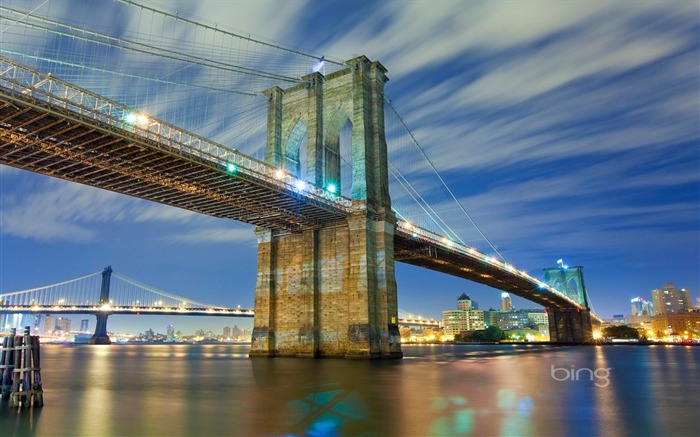 Papel de Parede da Ponte de Brooklyn da Cidade de Nova York Visualizações:42242