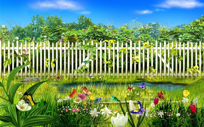 Diseño de arte: Wondeful Spring Garden Vistas:14891