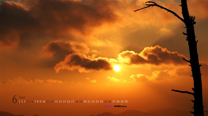 Calendário de junho Sunset Wallpaper Visualizações:7220