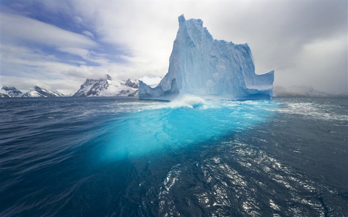 South Georgia Island icebergs Wallpapers Vistas:16025