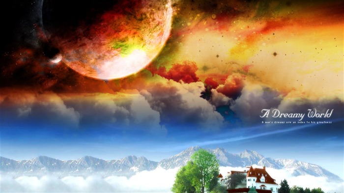 A Dreamy World - Digital Landscape Photo manipulation 21 Views:7249 Date:2011/7/2 11:34:34