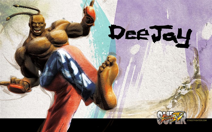 Dee Jay-Super Street Fighter 4 pintura original fondo de pantalla Vistas:20628