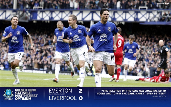 Premier League - Everton temporada 2010-11 fondo de pantalla Vistas:39573