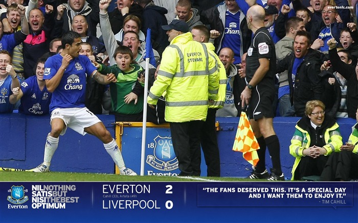 Everton 2-0 Liverpool-Cahill Wallpaper 01 Vues:10769