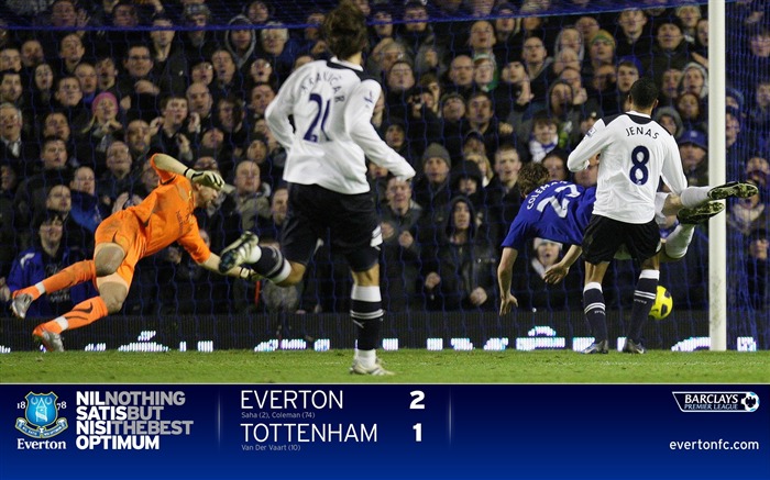 Everton 2-1 Tottenham-Coleman fond d'écran Vues:10578