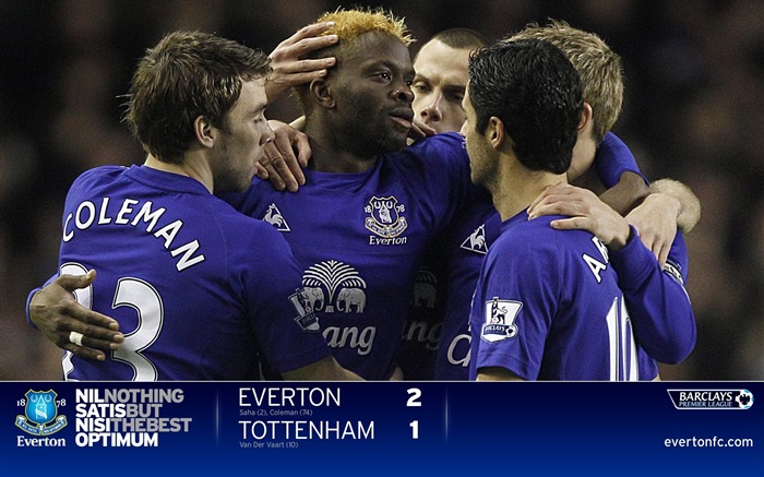 Everton 2-1 Tottenham-Saha wallpaper 01 Vues:9323