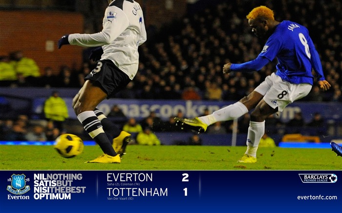 Everton 2-1 Tottenham-Saha fond d'écran Vues:10782