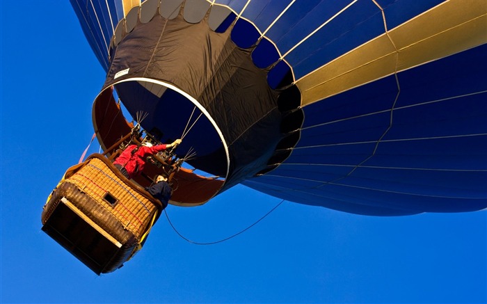 Voe o céu alto com balão de ar quente Visualizações:9434