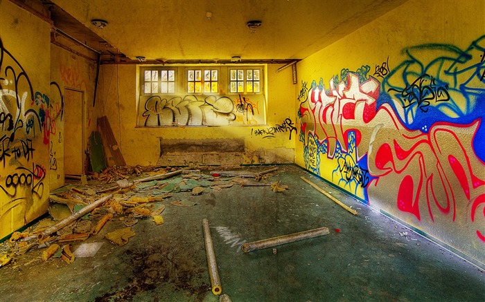 Graffiti Abandonné Poste - espaces délaissés Vues:18238