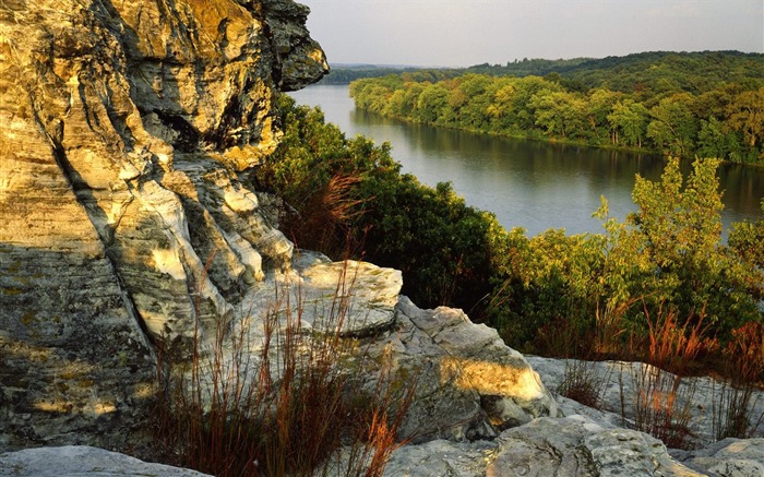 Papel de parede do Illinois- Castle Rock State Park Visualizações:10277