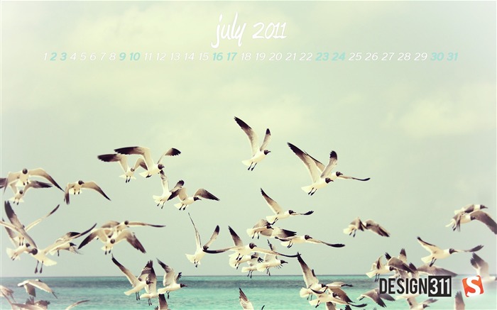 July 2011 Calendar Wallpaper second series 11 Views:9807 Date:2011/7/3 14:53:05