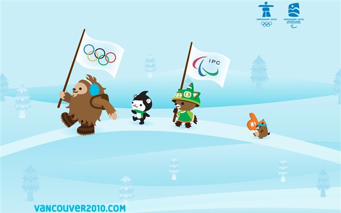 Papéis de Parede de Mascotes de Vancouver 2010 Olimpíadas de Inverno Visualizações:10056