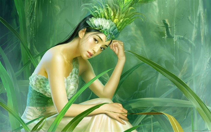 Peacock - myth beautiful CG illustrator wallpaper Views:26297 Date:2011/7/2 17:00:55