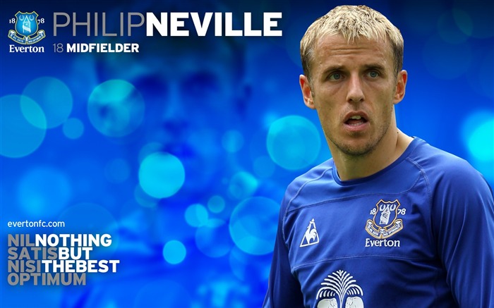 Philip Neville nouveau look 2010-11 fond d'écran une version Vues:9722