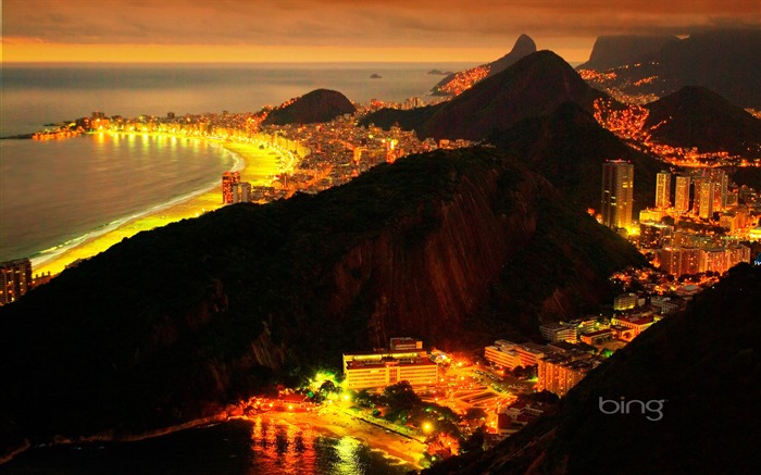 Rio de Janeiro au Brésil dans la nuit Vues:32326