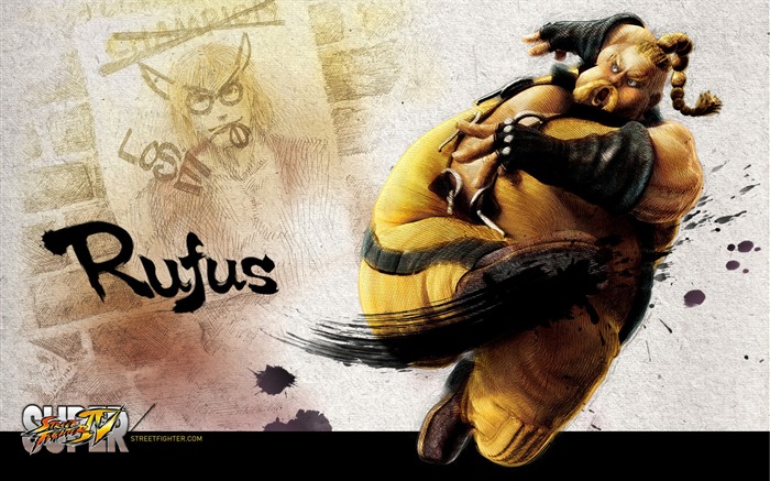 Rufus-Super Street Fighter 4 wallpaper ink illustration Views:17349 Date:2011/7/13 6:47:02