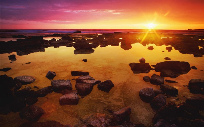 Sunset Beach - a fotografia da natureza do mundo Visualizações:18325