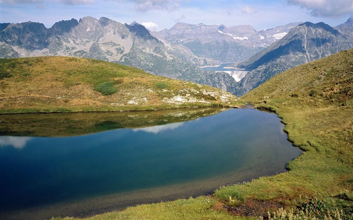 Suiza- Wallis Lake fondo de pantalla Vistas:9291