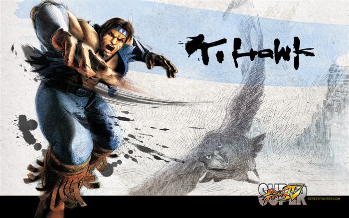 T Howk-Super Street Fighter 4 pintura original fondo de pantalla Vistas:12237