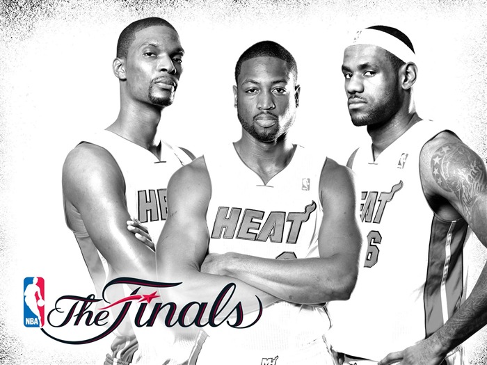 White Heat - Heat de Miami la saison 2010-11-Finales NBA Fond d'écran Vues:29803