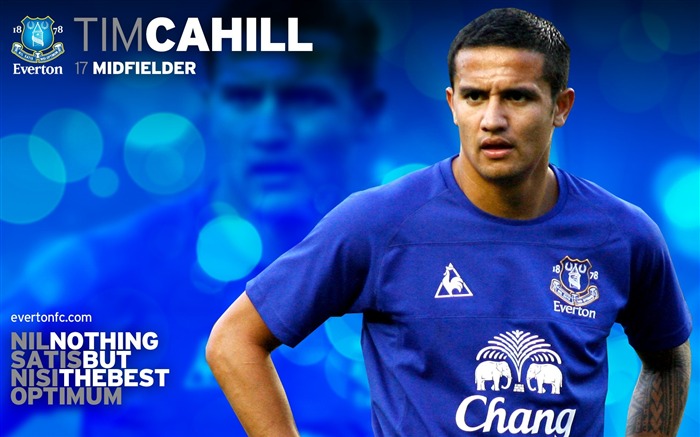 Tim Cahill nouveau look 2010-11 fond d'écran une version Vues:9663