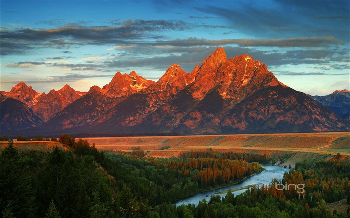 Royaume-Uni de Grand Teton a sonné le Wyoming Vues:14958