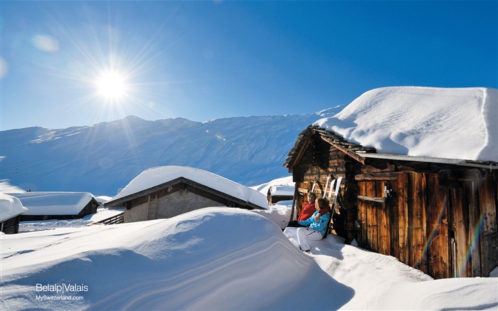 Fondo de pantalla de Valais-Bell Alpine Vistas:12572