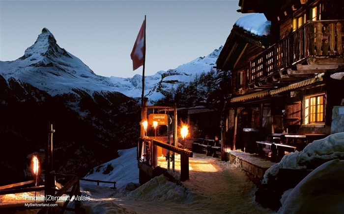 Fondo de pantalla de Zermatt-Fender Eren Vistas:13542