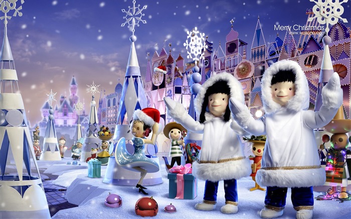 small world toys, puppets and Christmas scene wallpaper Views:0 Date:2011/7/6 2:47:47