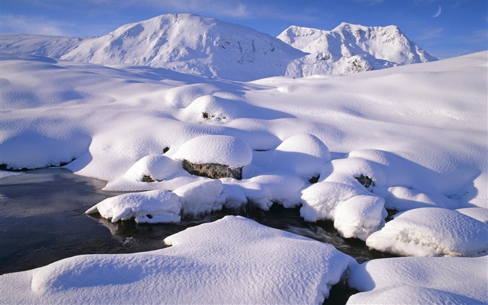 49 Escócia - sob o pano de fundo coberto de neve Mo Visualizações:12774