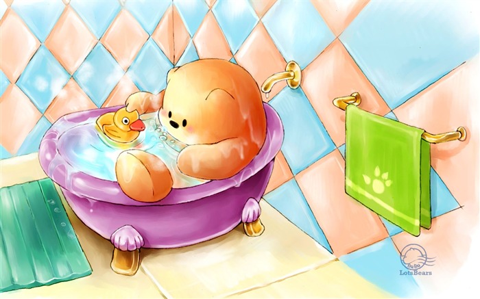 Bubu Bear cartoon illustration wallpaper 01 Views:14789 Date:2011/8/14 2:46:17