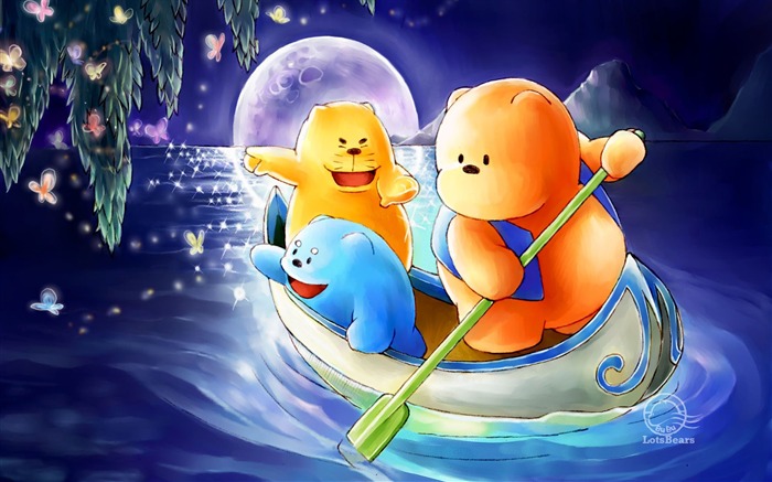 Bubu Bear cartoon illustration wallpaper 03 Views:16984 Date:2011/8/14 2:47:37