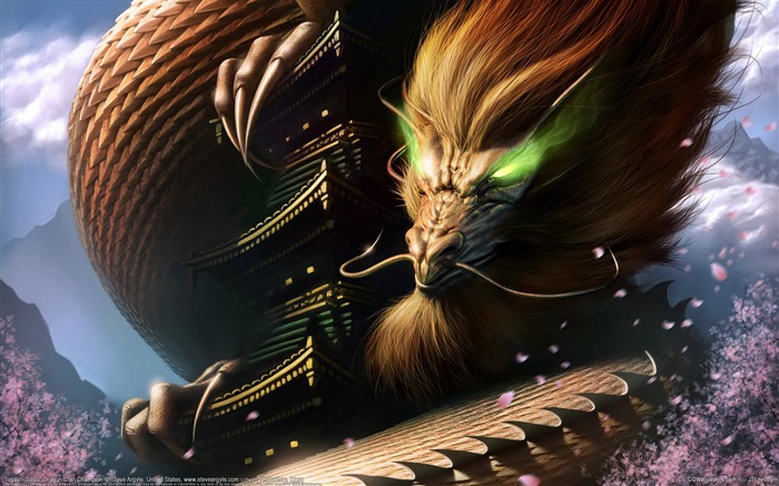 Dragon King-Fantasy CG illustration wallpaper Views:38247 Date:2011/8/29 4:52:20