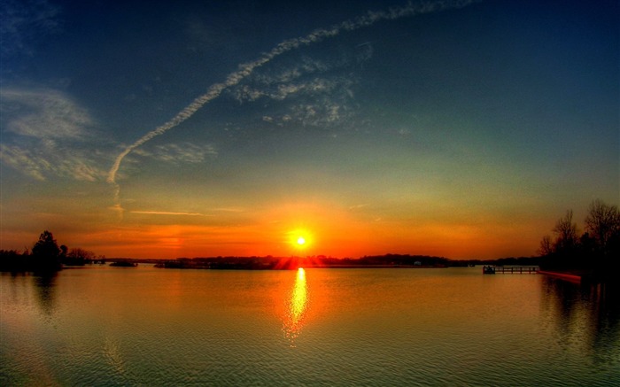 HDR lever et le coucher du soleil paysage fond d'écran 29 Vues:9468