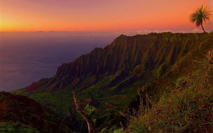 Kauai-Kara La Valley sunset wallpaper Views:9730 Date:2011/8/5 9:56:09