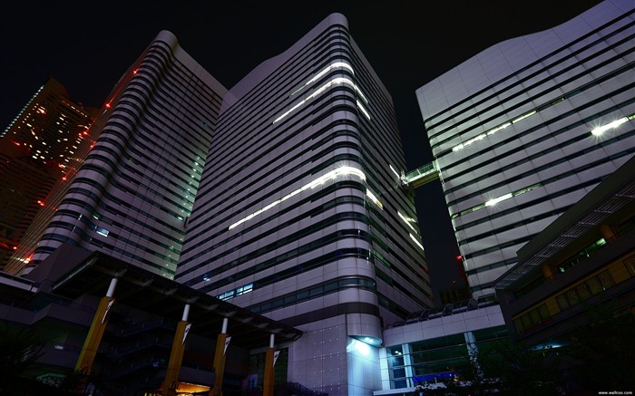 Minato Mirai 21 fonds d'écran de nuit Vues:12664