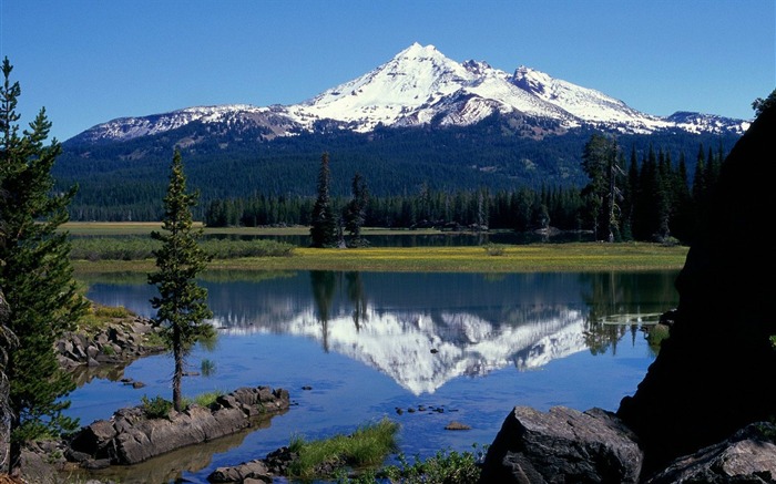 Oregon-broken head and blinking Lake wallpaper Mountain Views:23216 Date:2011/8/5 9:20:27