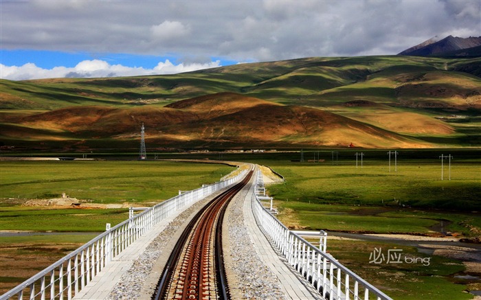 Fondo de pantalla de tren de Qinghai-Tíbet Vistas:22667