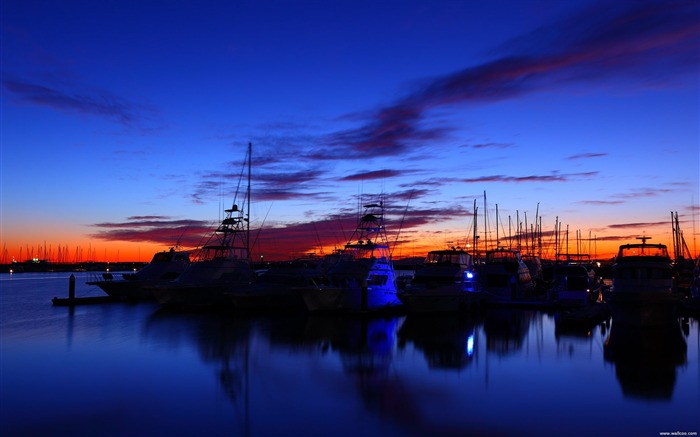 Yokohama Ship Harbour Sunset wallpaper Vues:14662